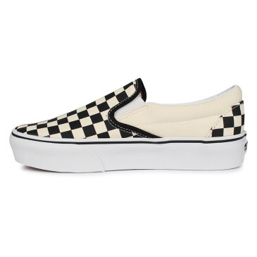 VANS CLASSIC SLIP-ON PLATFORM バンズ スリッポン クラシック スニーカー メンズ レディース ヴァンズ 厚底 ホワイト 白 VN00018EBWW [予約 6/29 追加入荷予定]