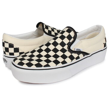 VANS CLASSIC SLIP-ON PLATFORM バンズ スリッポン クラシック スニーカー メンズ レディース ヴァンズ 厚底 ホワイト 白 VN00018EBWW [予約 6/29 追加入荷予定]