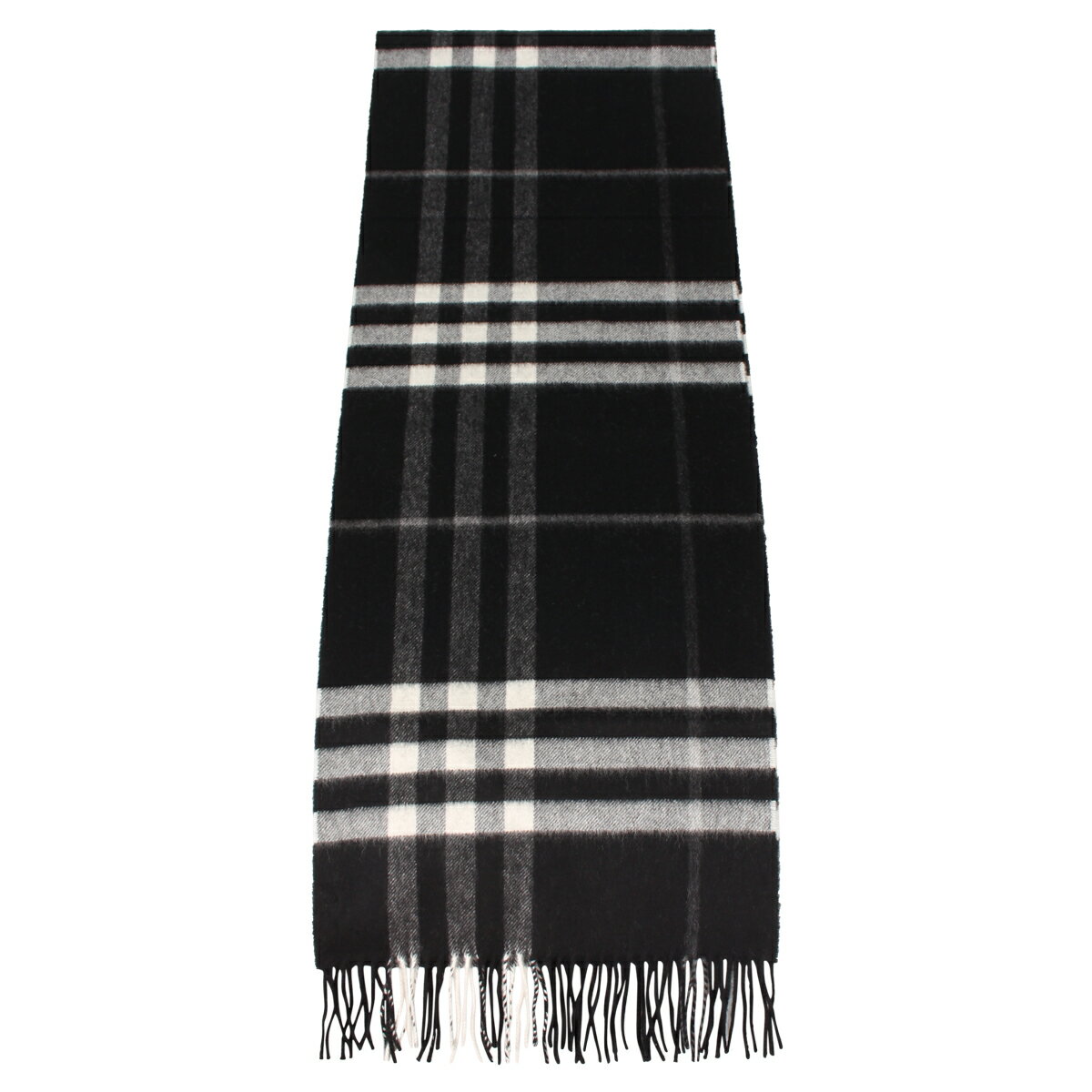 BURBERRY MUFFLER バーバリー マフラー スカーフ メンズ レディース チェック カシミア ブラック 黒 8015537