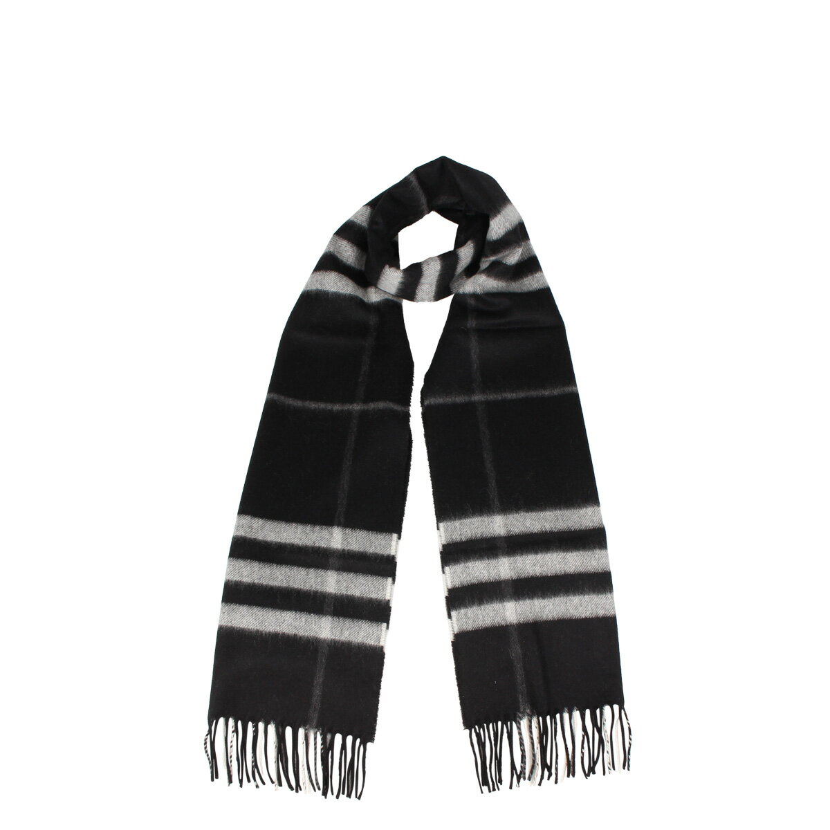 BURBERRY MUFFLER バーバリー マフラー スカーフ メンズ レディース チェック カシミア ブラック 黒 8015537