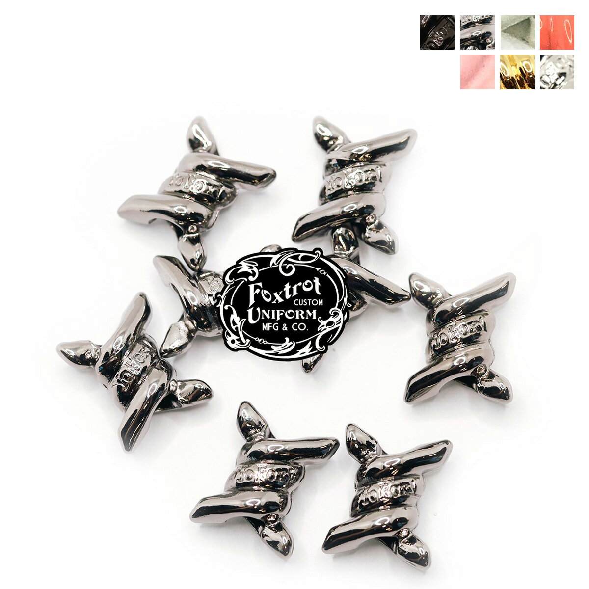 Foxtrot Uniform BARBWIRE DUBRAE 8PACK フォックス トロット ユニフォーム シューズアクセサリー シューアクセ 8個セット シューレース 靴紐 靴ひも ヴィンテージ スニーカー シューズ カスタム カスタマイズ