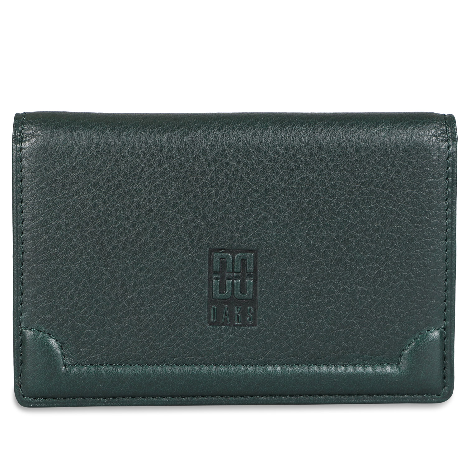 DAKS CARD CASE ダックス カードケース 名刺入れ 定期入れ メンズ ブラック ダーク ブラウン グリーン 黒 DP21490