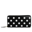 【最大1000円OFFクーポン配布中】 COMME des GARCONS POLKA DOTS PRINTED コムデギャルソン 長財布 メンズ レディース ラウンドファスナー ブラック 黒 SA0110PD