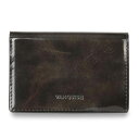 【最大1000円OFFクーポン配布中】 VANQUISH CARD CASE ヴァンキッシュ 名刺入れ 定期入れ カードケース メンズ 本革 グレー ネイビー ..