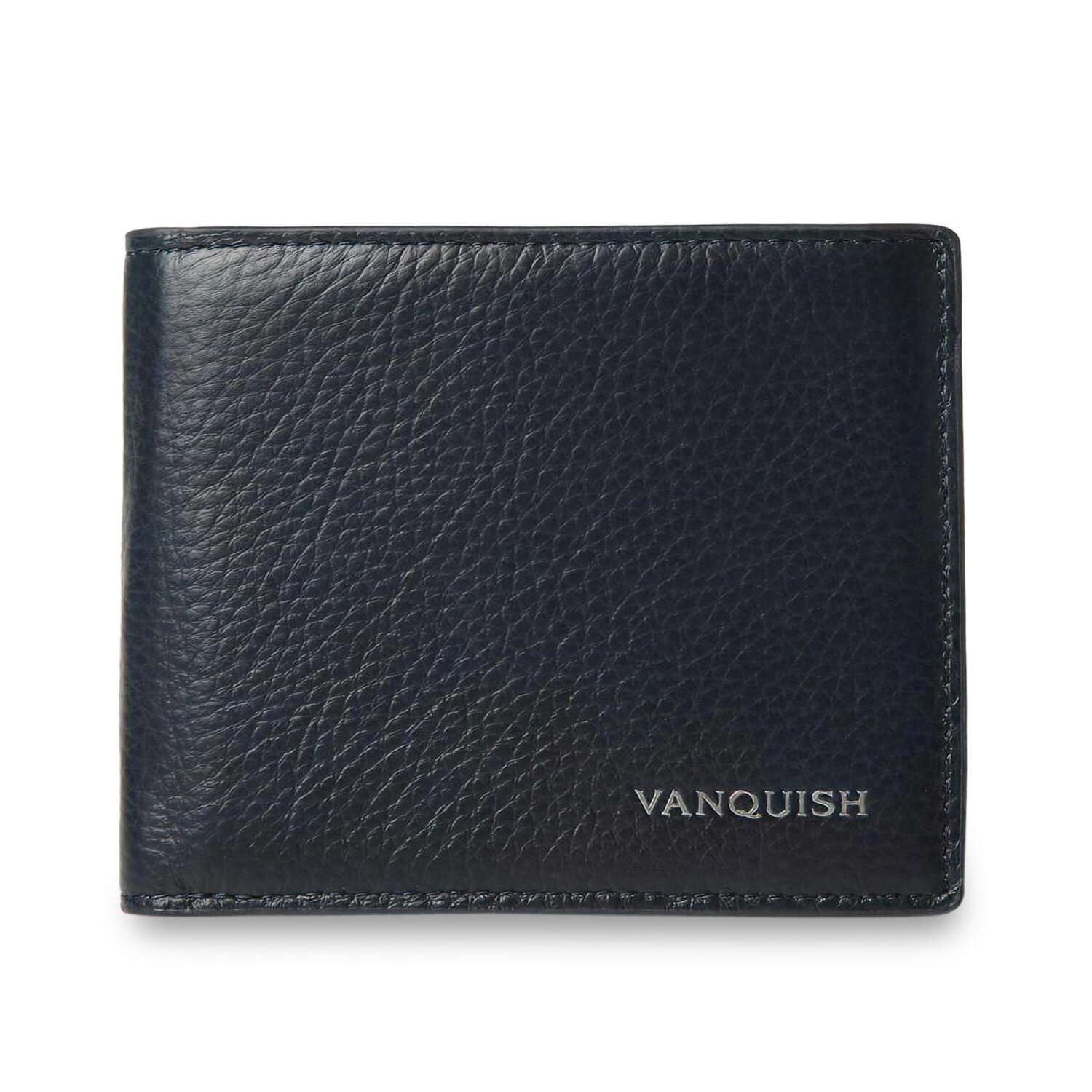 VANQUISH WALLET ヴァンキッシュ 二つ折り財布 メンズ 本革 ブラック ネイビー ダーク グリーン 黒 43520
