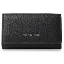 【最大1000円OFFクーポン配布中】 VANQUISH KEY CASE ヴァンキッシュ キーケース メンズ 本革 L字ファスナー ブラック ネイビー ダーク...