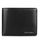 【最大1000円OFFクーポン配布中】 DIESEL NEELA XS WALLET ディーゼル 二つ折り財布 メンズ デニム ブラック 黒 X08181P4229