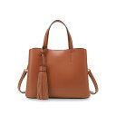Ungrid BIG TASSEL BAG アングリッド ビッグ タッセル トートバッグ ショルダー レディース 2WAY ブラック アイボリー ダーク ベージ...