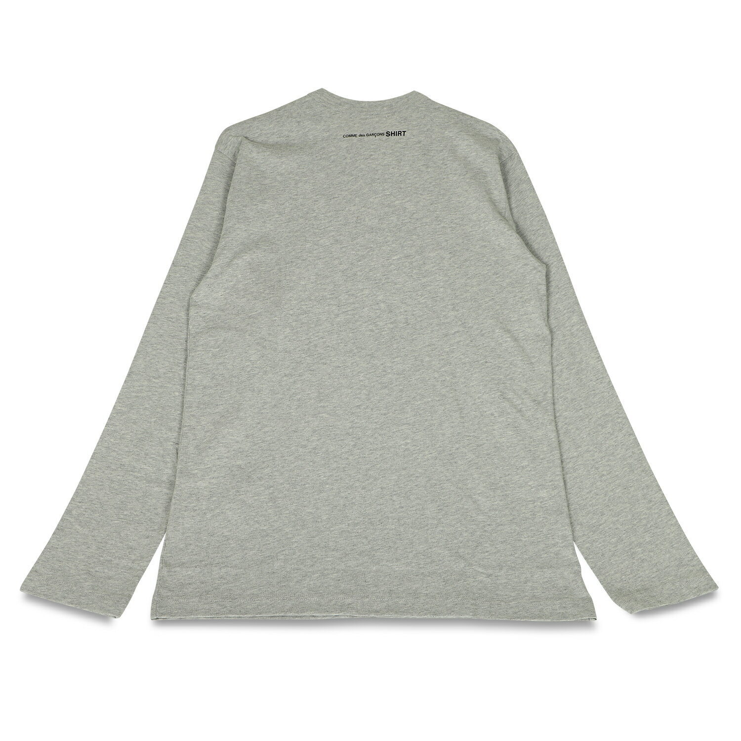 Comme des Garcons SHIRT LONG SLEEVE SMALL LOGO BACK TEE コムデギャルソン シャツ Tシャツ 長袖 ロンT カットソー メンズ ブラック グレー 黒 FH-T012