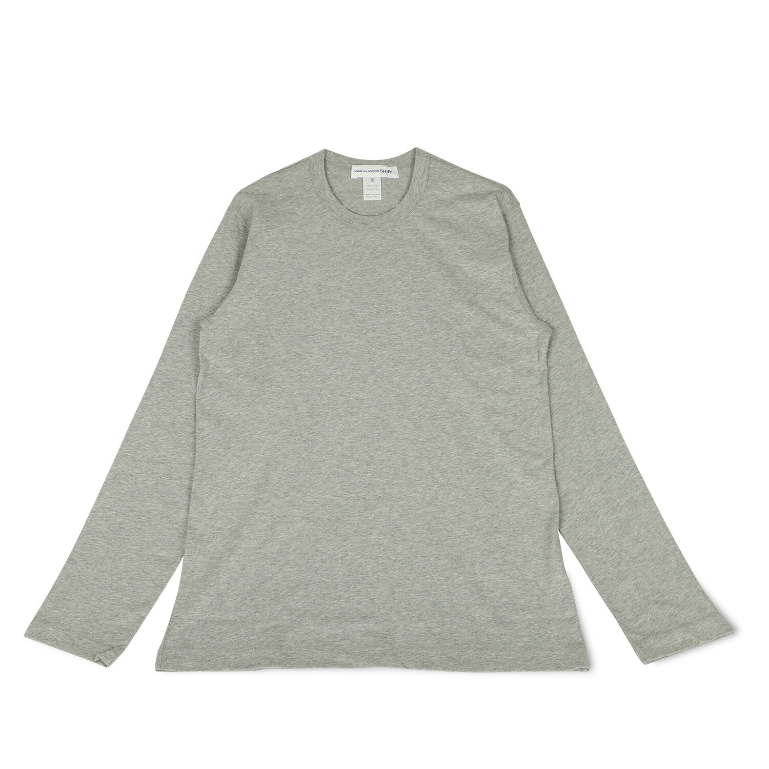  Comme des Garcons SHIRT LONG SLEEVE SMALL LOGO BACK TEE コムデギャルソン シャツ Tシャツ 長袖 ロンT カットソー メンズ ブラック グレー 黒 FH-T012