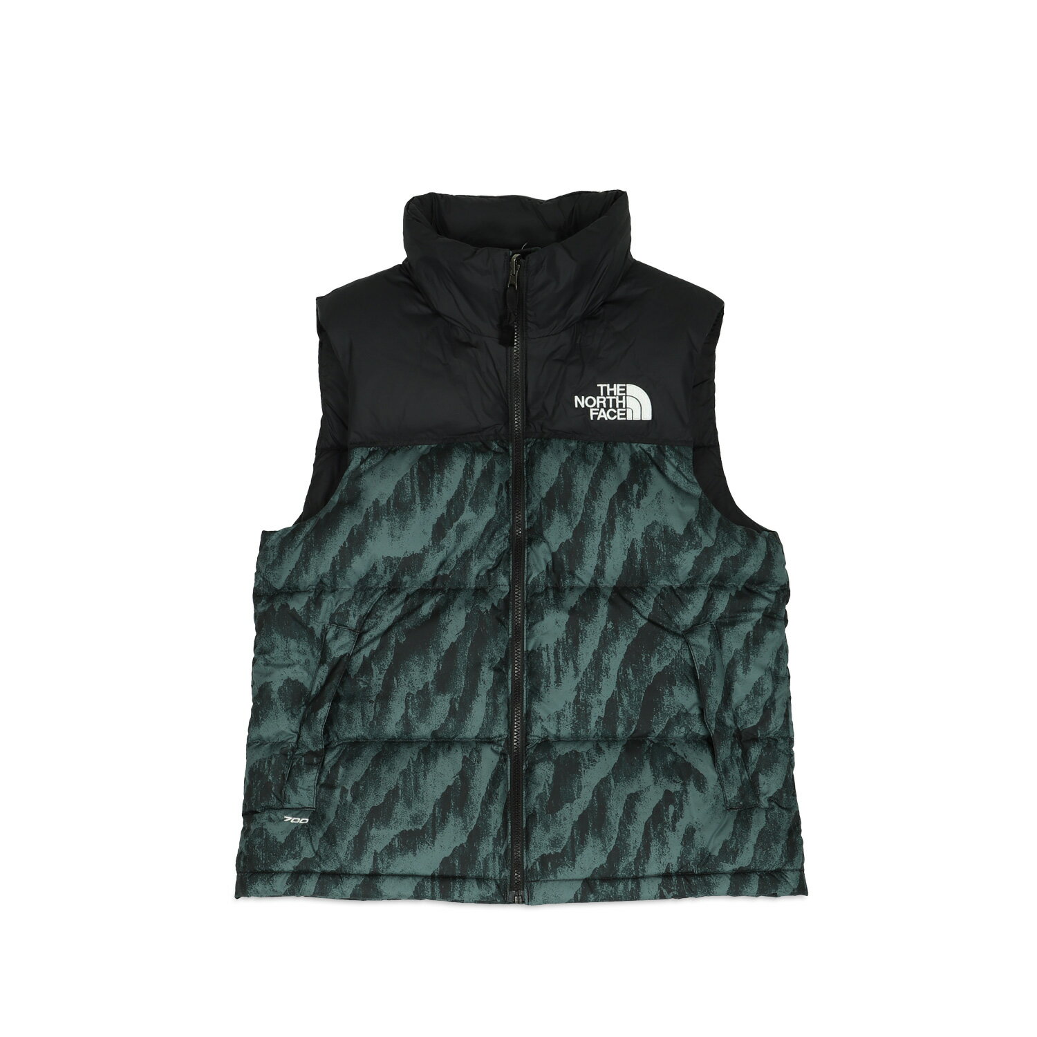 THE NORTH FACE PRINTED 1996 RETRO NUPTSE VEST ノースフェイス レトロ ヌプシ ダウン ダウンベスト アウター メンズ ダークグリーン NF0A5IX5