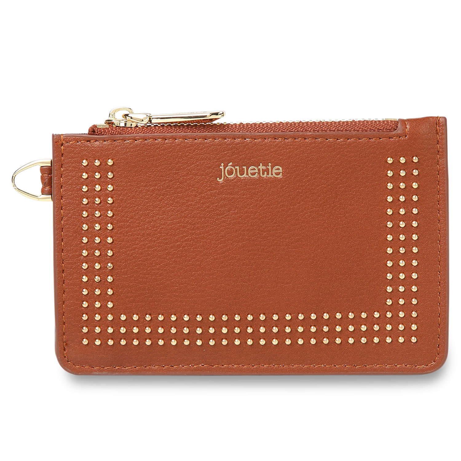 jouetie MICRO STUDS CARD CASE ジュエティ ミニ財布 コインケース 小銭入れ カードケース レディース ブラック アイボリー ネイビー カーキ ブラウン キャメル ワイン ダーク グリーン パープル ピンク シルバー ゴールド 黒 JUT-80880W