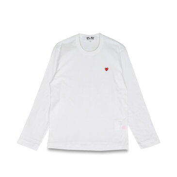 PLAY COMME des GARCONS LONG SLEEVE T-SHIRT プレイ コムデギャルソン Tシャツ 長袖 メンズ カットソー ロンT レッドハート ロゴ ブラック ホワイト 黒 白 T308