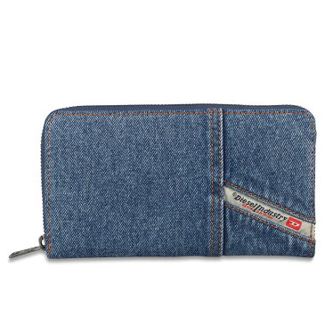 DIESEL DAVYS 24 ZIP WALLET ディーゼル 財布 長財布 メンズ レディース ラウンドファスナー ブラック インディゴ ブルー 黒 X08448