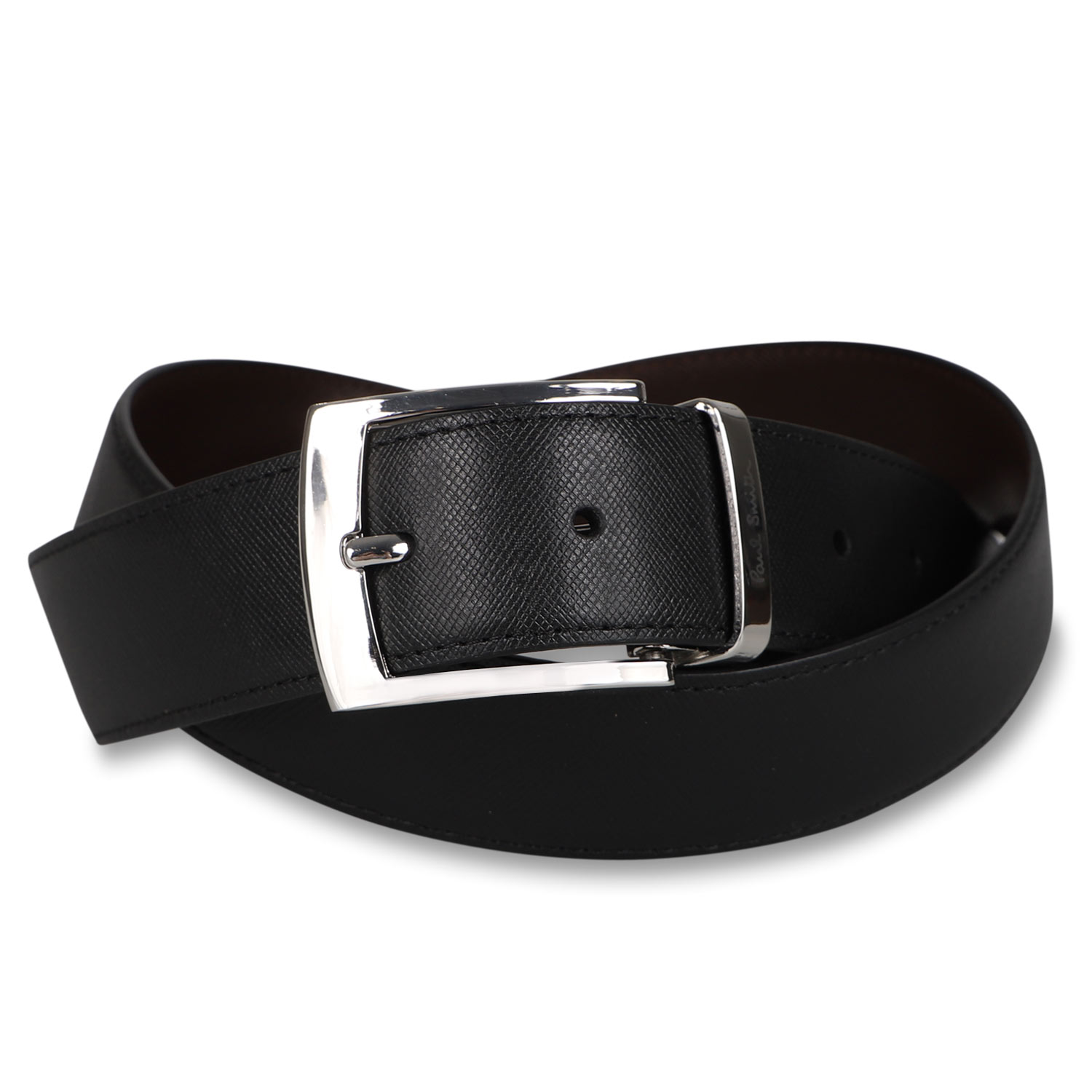 ポールスミス ベルト（レディース） Paul Smith BELT ポールスミス ベルト レザーベルト メンズ リバーシブル 本革 ブラック ブラウン 黒 M1A 4437 BCUT