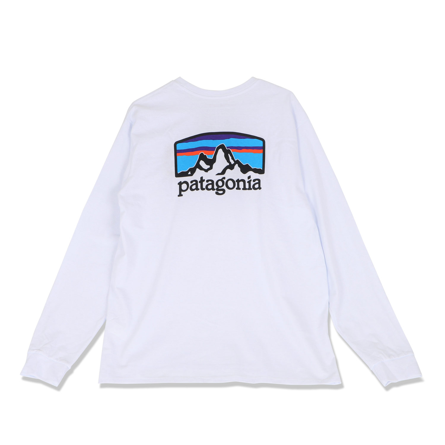 【最大1000円OFFクーポン配布中】 patagonia L/S FITZ ROY HORIZONS RESPONSIBILI TEE パタゴニア Tシャツ 長袖 ロンT カットソー メンズ レディース ブラック ホワイト グレー 黒 白 38514