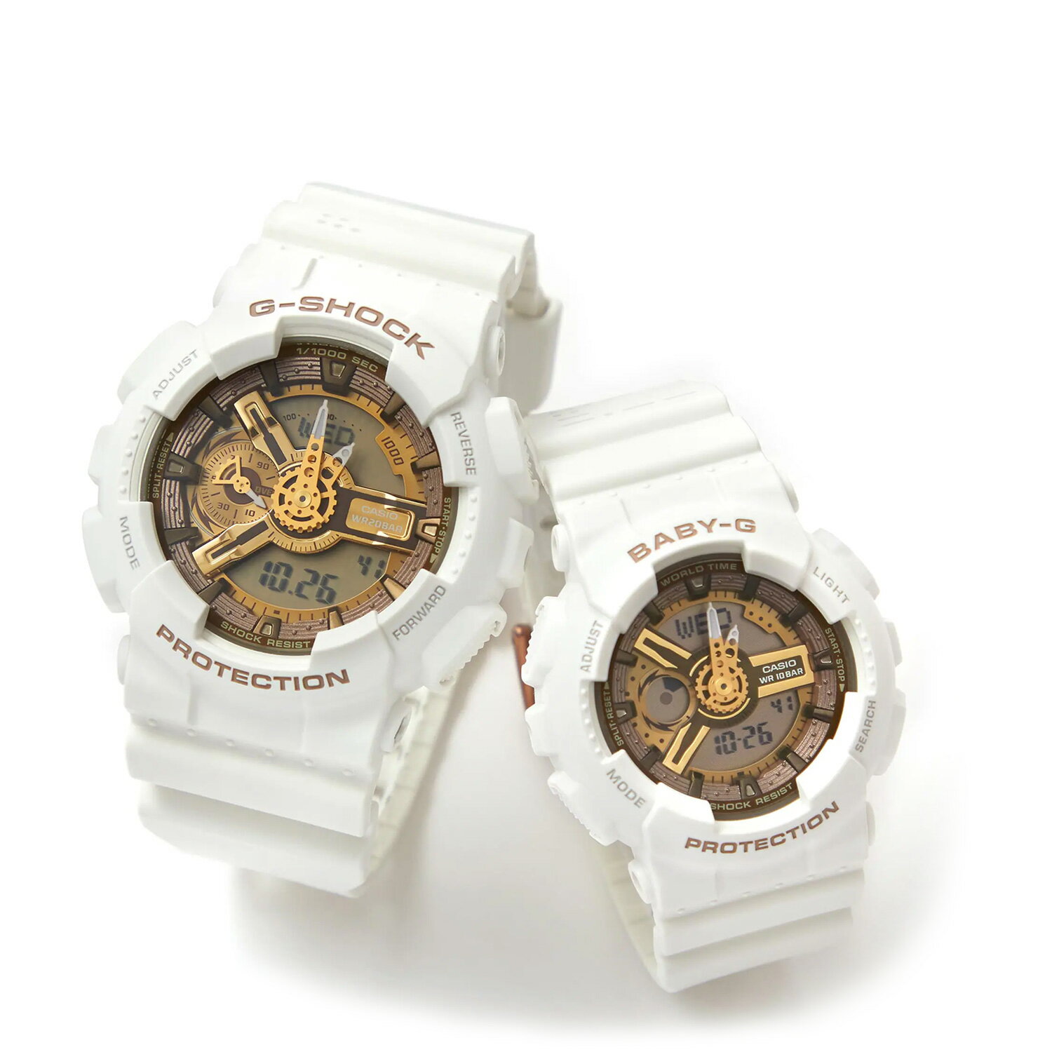 CASIO G-SHOCK BABY-G カシオ 腕時計 LOV-22A-7AJR ラバーズコレクション ラバコレ 限定 防水 Gショック ベビーG メンズ レディース ホワイト 白