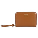 【最大1000円OFFクーポン配布中】 JIL SANDER POCKET ZIP AROUND WALLET GIRO ジルサンダー 財布 二つ折り レディース ラウンドファスナー 本革 レザー ブラック ブラウン 黒 J07UI0006