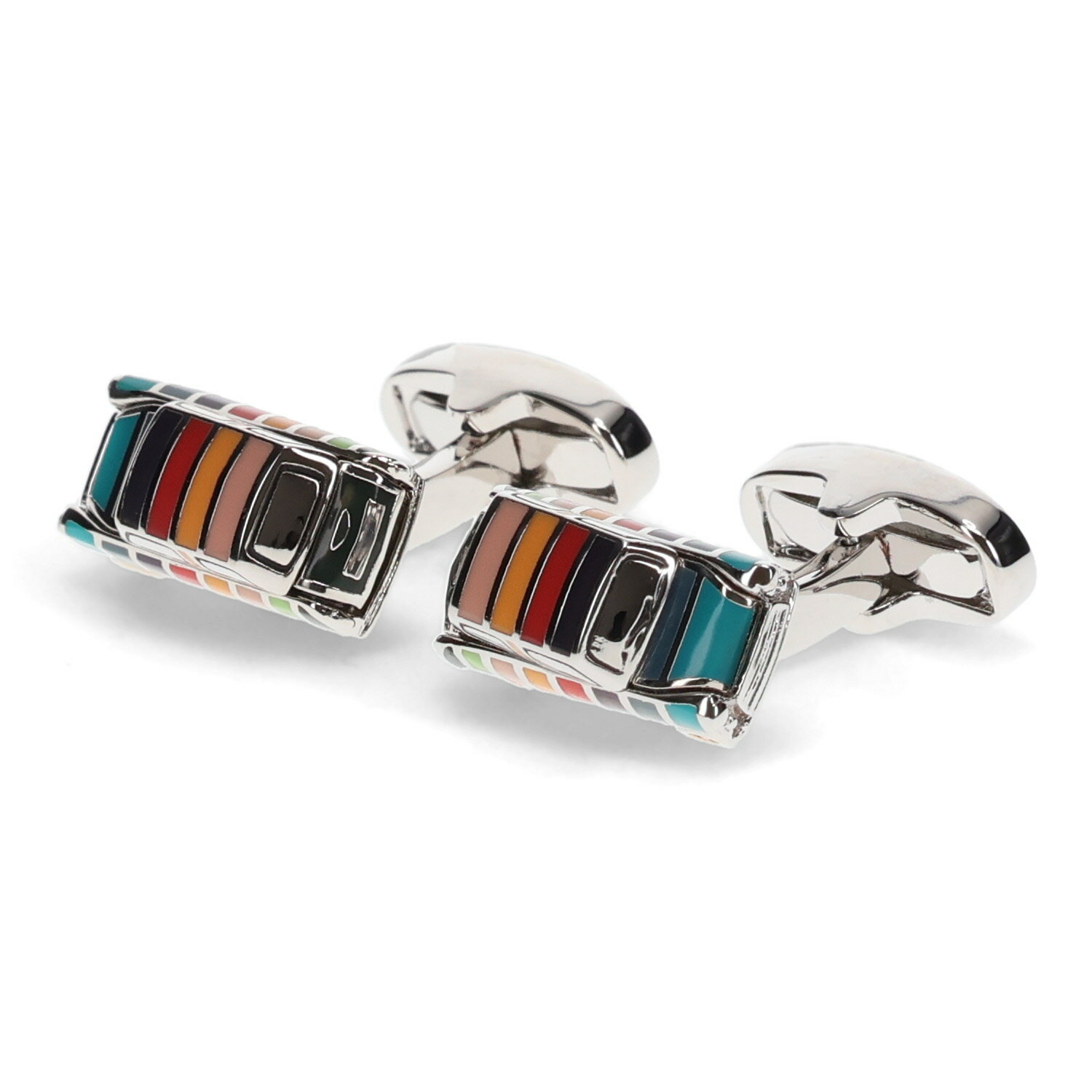 ポールスミス(カフス) Paul Smith CUFFLINK MINI ポールスミス カフスボタン カフリンクス メンズ ブランド マルチカラー シルバー M1A-CUFF-AMINIC