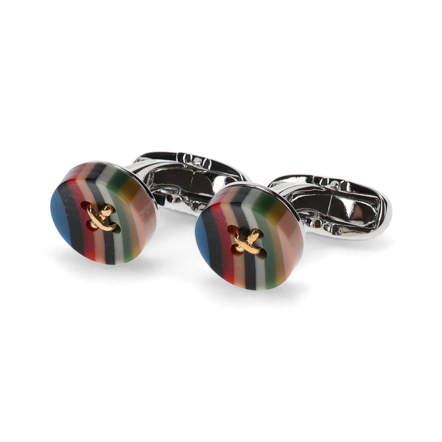 Paul Smith CUFFLINK BUTTON STP ポールスミス カフスボタン カフリンクス メンズ ブランド マルチカラー シルバー M1A-CUFF-ASBUTT