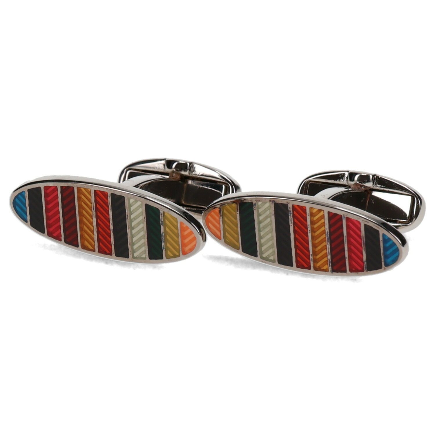 Paul Smith ポールスミス カフスボタン カフリンクス メンズ ブランド マルチカラー シルバー M1A-CUFF-KWEAVE