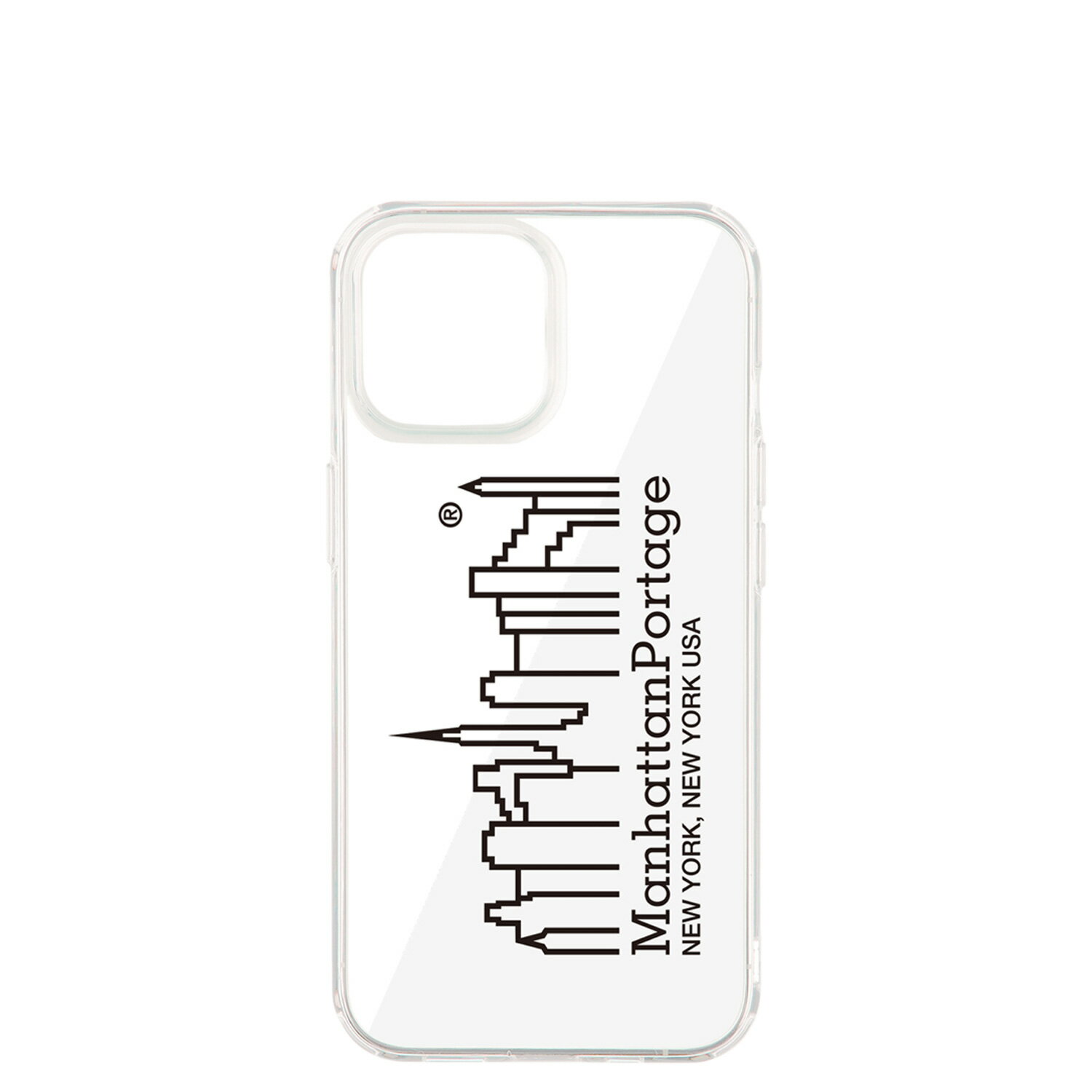 Manhattan Portage HYBRID CLEAR CASE マンハッタンポーテージ iPhone 13 mini スマホケース 携帯 アイフォン メンズ レディース 透明 クリア iP13MINI-HYB-CLEAR-BK 【 ネコポス可 】