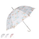 PAUL & JOE CHRYSANTHEME ポールアンドジョー 雨傘 長傘 レディース 60cm クリザンテーム 総柄 UV加工 8本骨 ポールアンドジョー...