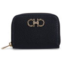 Salvatore Ferragamo サルヴァトーレ フェラガモ 財布 小銭入れ コインケース カードケース レディース 本革 大容量 ブラック 黒 2204...
