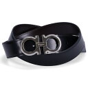  Salvatore Ferragamo サルヴァトーレ フェラガモ レザーベルト メンズ リバーシブル 本革 イタリア製 ビジネス REVERSIBLE LEATHER BELT ブラック 黒 670141 754465