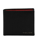 POLICE SHORT WALLET ポリス ショートウォレット 財布 二つ折り メンズ 本革 ブラック 黒 PA-70800