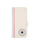 【最大1000円OFFクーポン配布中】 CONVERSE UNCLE PATCH&STRIPES BOOK TYPE CASE コンバース iPhone13 Pro スマホケース メンズ レディース 手帳型 携帯 アイフォン ブラック アイボリー レッド 黒 【 ネコポス可 】