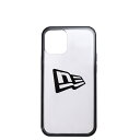 NEW ERA FLAG LOGO HYBRID CLEAR BACK CASE ニューエラ iPhone 12mini スマホケース 携帯 アイフォン カバー メンズ レディース クリア iP2054-NE 【メール便】