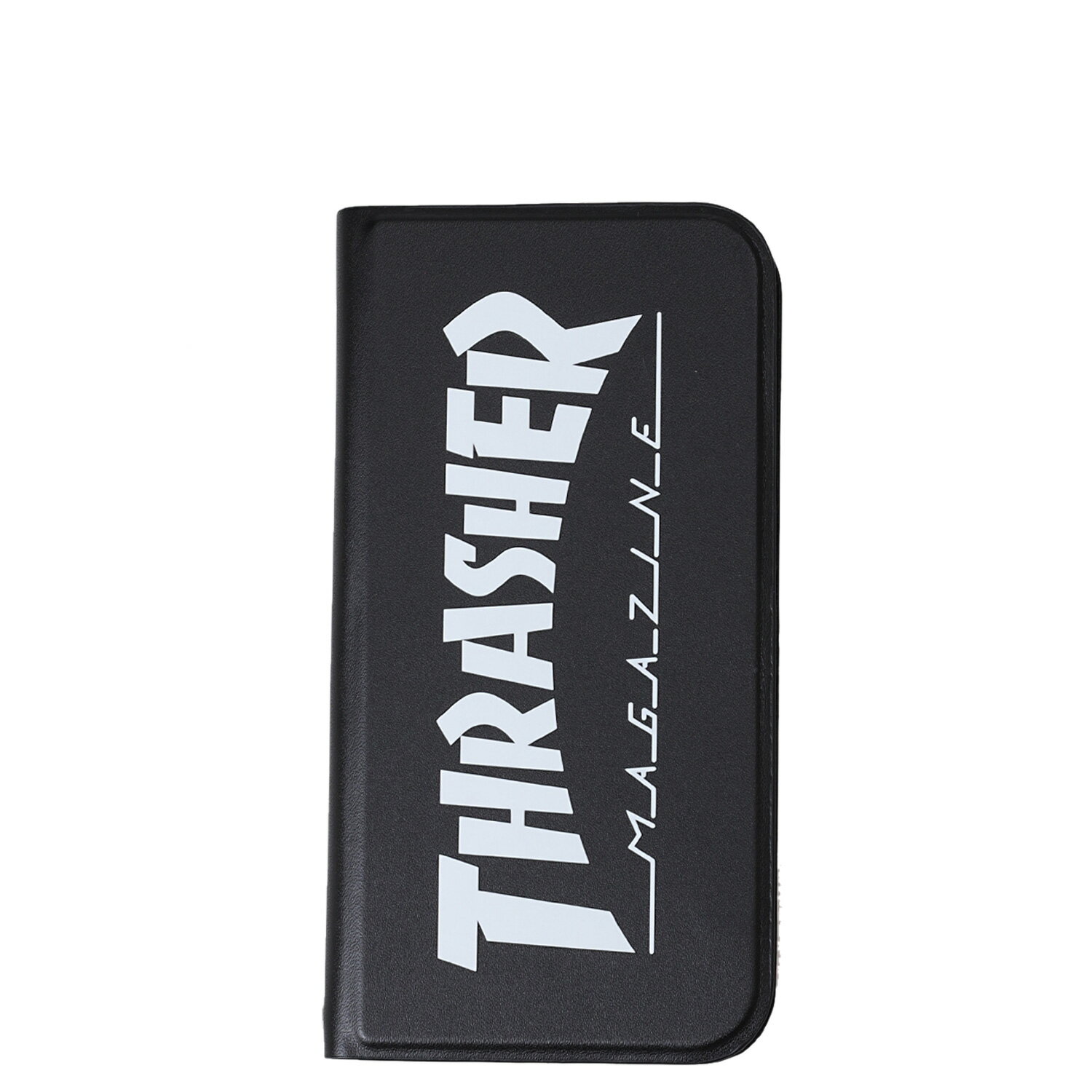  THRASHER HOME TOWN LOGO PU LEATHER BOOK TYPE CASE スラッシャー iphone12 12 Pro スマホケース メンズ レディース 手帳型 携帯 アイフォン ブラック ネイビー 黒 