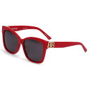 【最大1000円OFFクーポン配布中】 BALENCIAGA SUNGLASSES バレンシアガ サングラス メンズ レディース アジアンフィット レッド BB...
