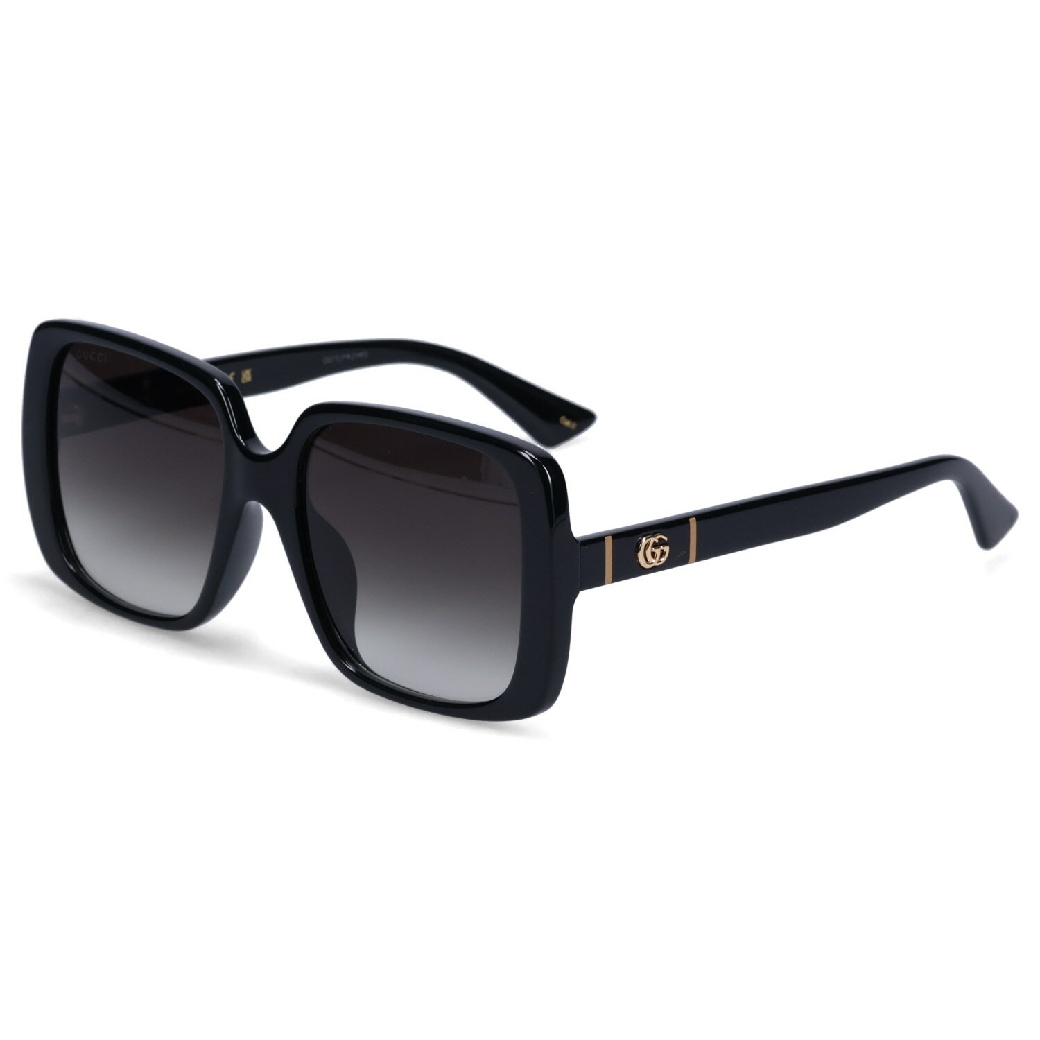 グッチ サングラス（レディース） GUCCI SUNGLASSES グッチ サングラス メンズ レディース アジアンフィット UVカット 紫外線対策 スクエア ブラック 黒 GG0632SA-001 母の日