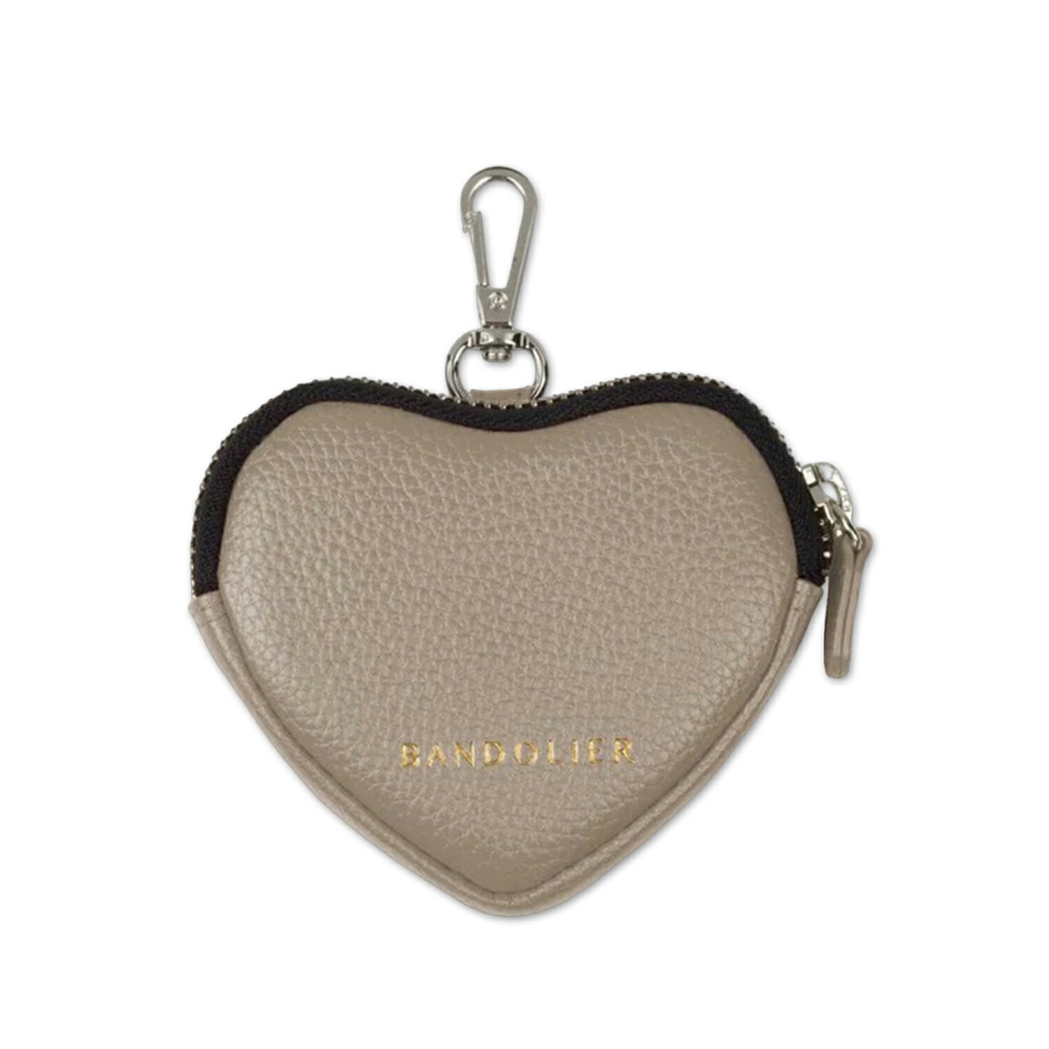 BANDOLIER MINI HEART POUCH GREIGE バンドリヤー ポーチ 小物入れ レザー 小さめ 薄型 ミニハート メ..