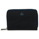 LANVIN en Bleu WALLET ランバンオンブルー 財布 二つ折り ウォレット メンズ レディース 革 札入れ ラウンドファスナー ブラック 黒 5...