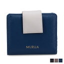 【最大1000円OFFクーポン配布中】 MURUA bifold wallet ムルーア 財布 二つ折り レディース ブラック ベージュ ブルー 黒 MR-W1163