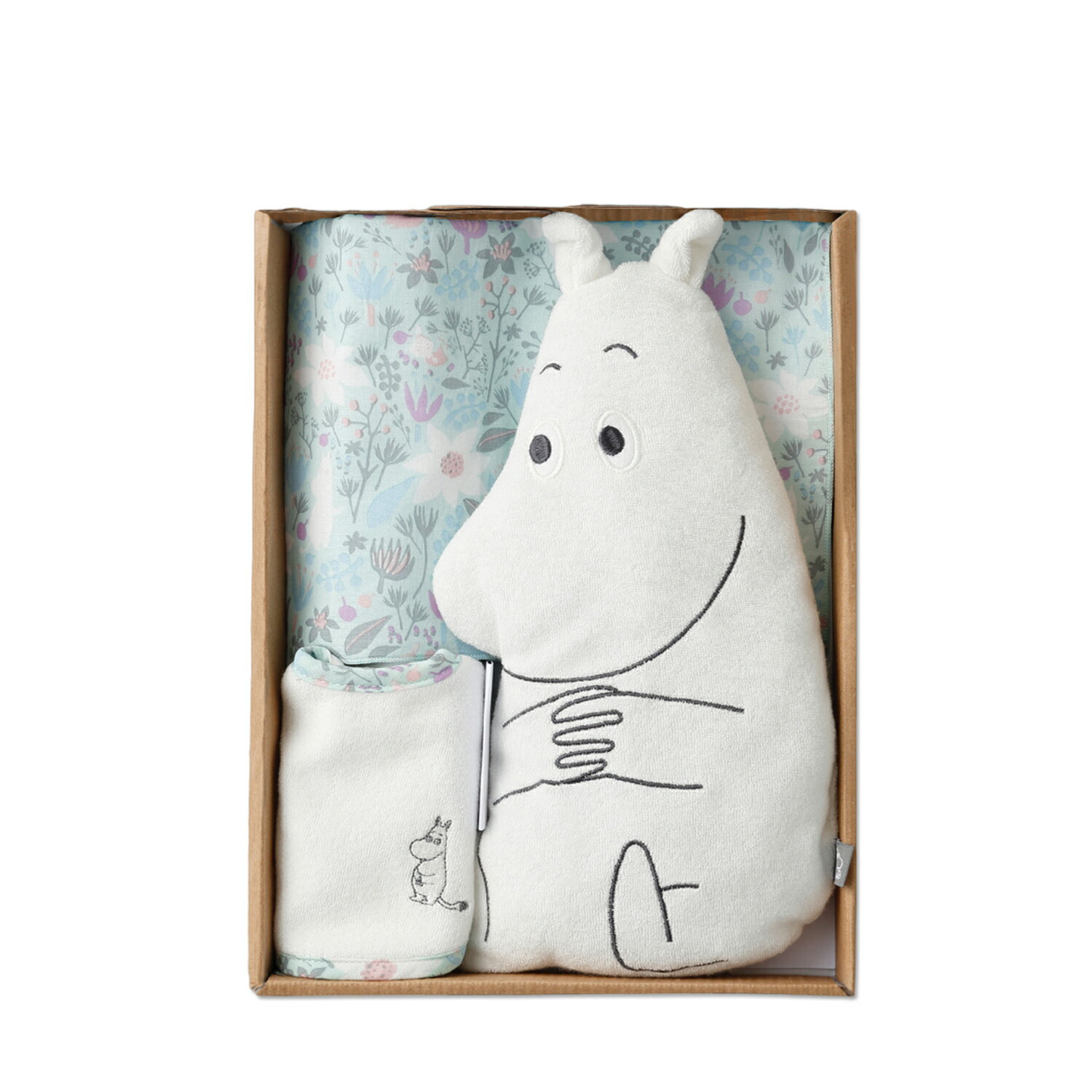 moomin baby ムーミンベビー ムーミンギフトセット ハンカチビブ タオルビブ アームピロー 3点セット ..