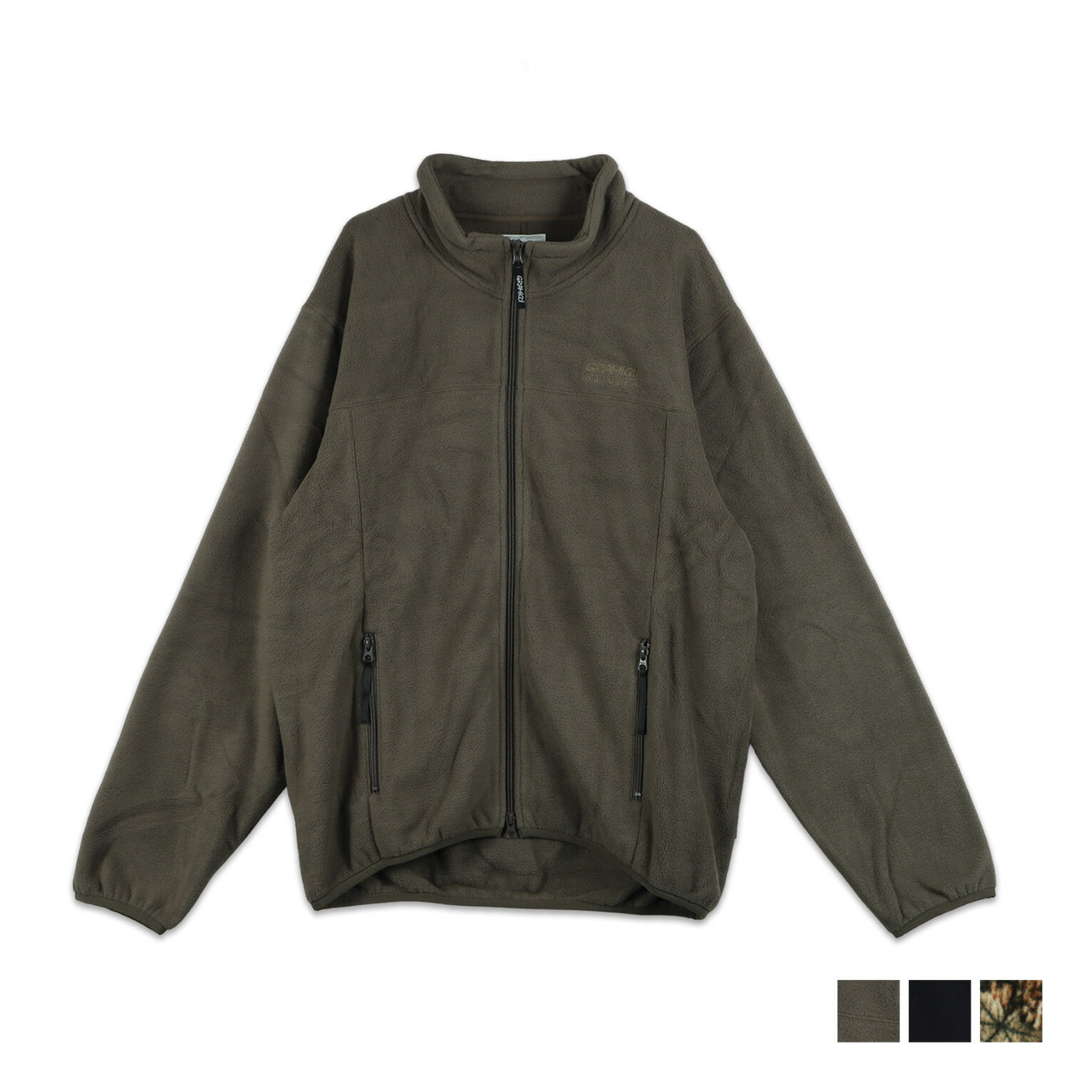 GRAMICCI THERMAL FLEECE JACKET グラミチ フリースジャケット アウター サーマル メンズ レディース ベージュ ダーク ネイビー カモ 迷彩 G3FU-J032