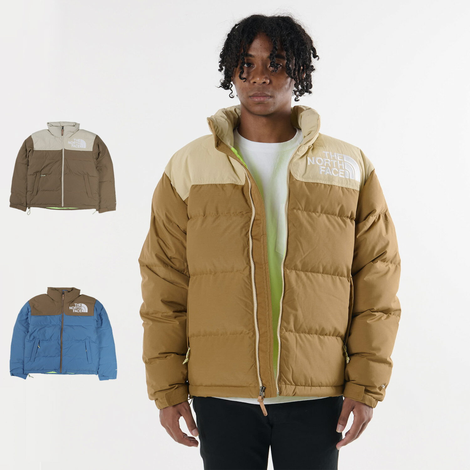 【最大1000円OFFクーポン配布中】 THE NORTH FACE M 92 LOW-FI HI-TEK NUPTSE ノースフェイス ダウン ジャケット ヌプシ アウター メンズ 防寒 ブラウン ブルー NF0A7ZYP