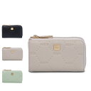 MURUA EMBOSS ムルーア キーケース キーホルダー レディース 5連 L字ファスナー ブラック ベージュ ライト グリーン 黒 MR-W1214