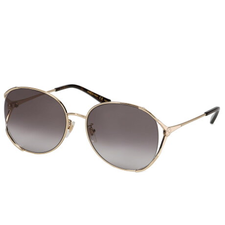 GUCCI SUNGLASSES グッチ サングラス メンズ レディース アジアンフィット UVカット 紫外線対策 ゴールド GG0650SK-002