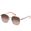 GUCCI SUNGLASSES Ob` TOX Y fB[X AWAtBbg UVJbg O΍ S[h GG1142SA-002