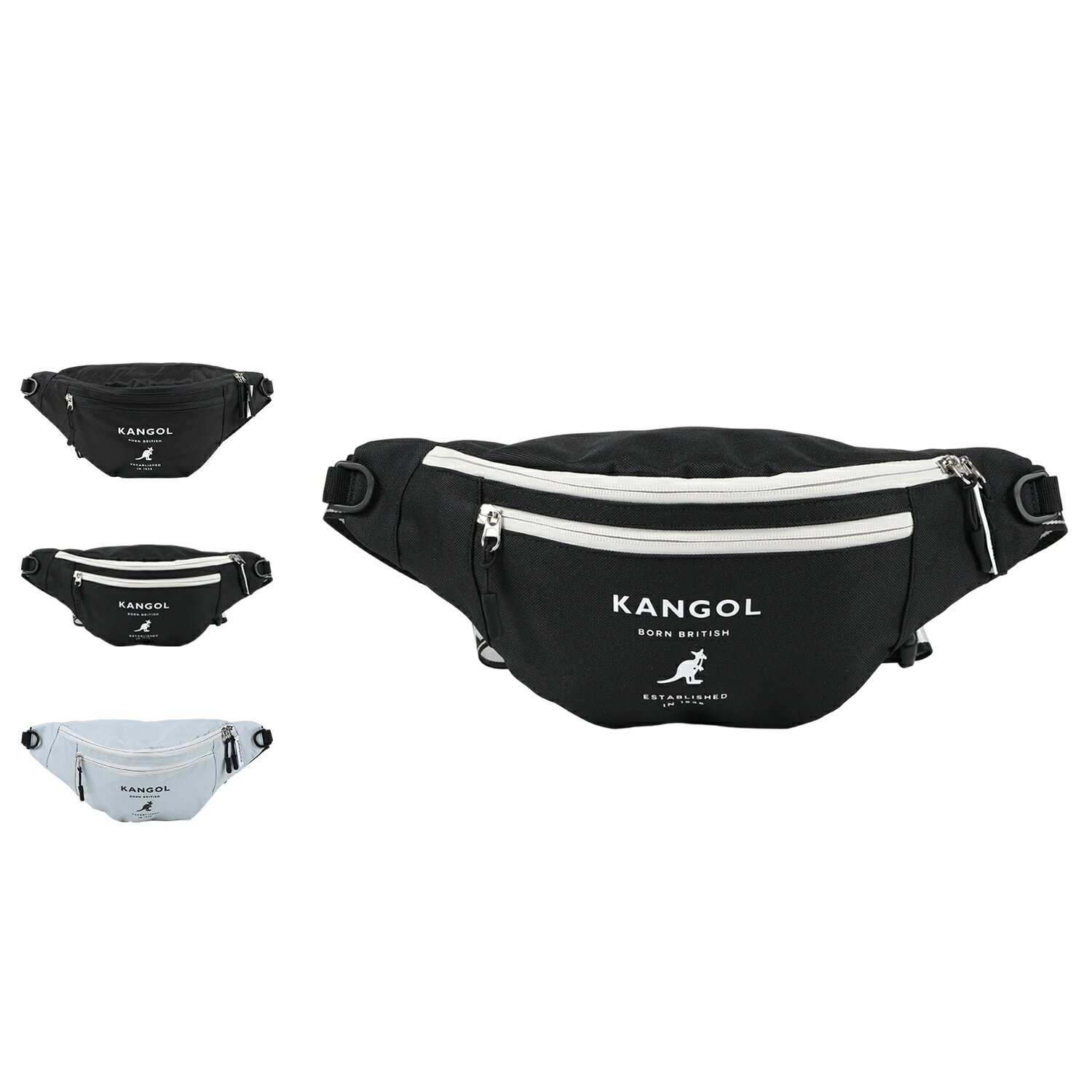 KANGOL WAIST POUCH カンゴール ウエストバッグ ポーチ ボディバッグ ワンショルダー メンズ レディー..