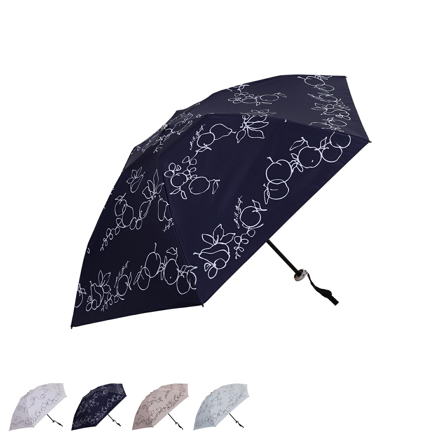 JILLSTUART MINI UMBRELLA ジルスチュアート 日傘 折りたたみ 晴雨兼用 完全遮光 軽量 レディース 50cm..