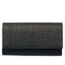 LANVIN en Bleu ゼブダ ランバンオンブルー キーケース キーホルダー メンズ 4連 本革 ブラック 黒 529612