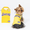 【最大1000円OFFクーポン発行中】 NBA Los Angeles Lakers エヌビーエー 犬服 ドッグウェア ペット NBA ジャージー レイカーズ ...