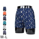 DAKS ダックス トランクス 下着 インナー アンダーウェア メンズ 前閉じ M-L メンズ下着 男性 ネイビー オレンジ NTRX-01
