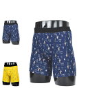 DAKS ダックス ボクサーパンツ 下着 インナー アンダーウェア メンズ 前閉じ LL メンズ下着 男性 ネイビー イエロー SLBX-02
